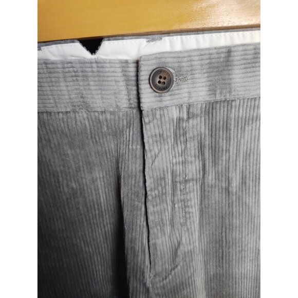 Snover Men’s Grey Corduroy Chino Pants Straight Leg Stretch Fit NWT - Picture 5 of 10